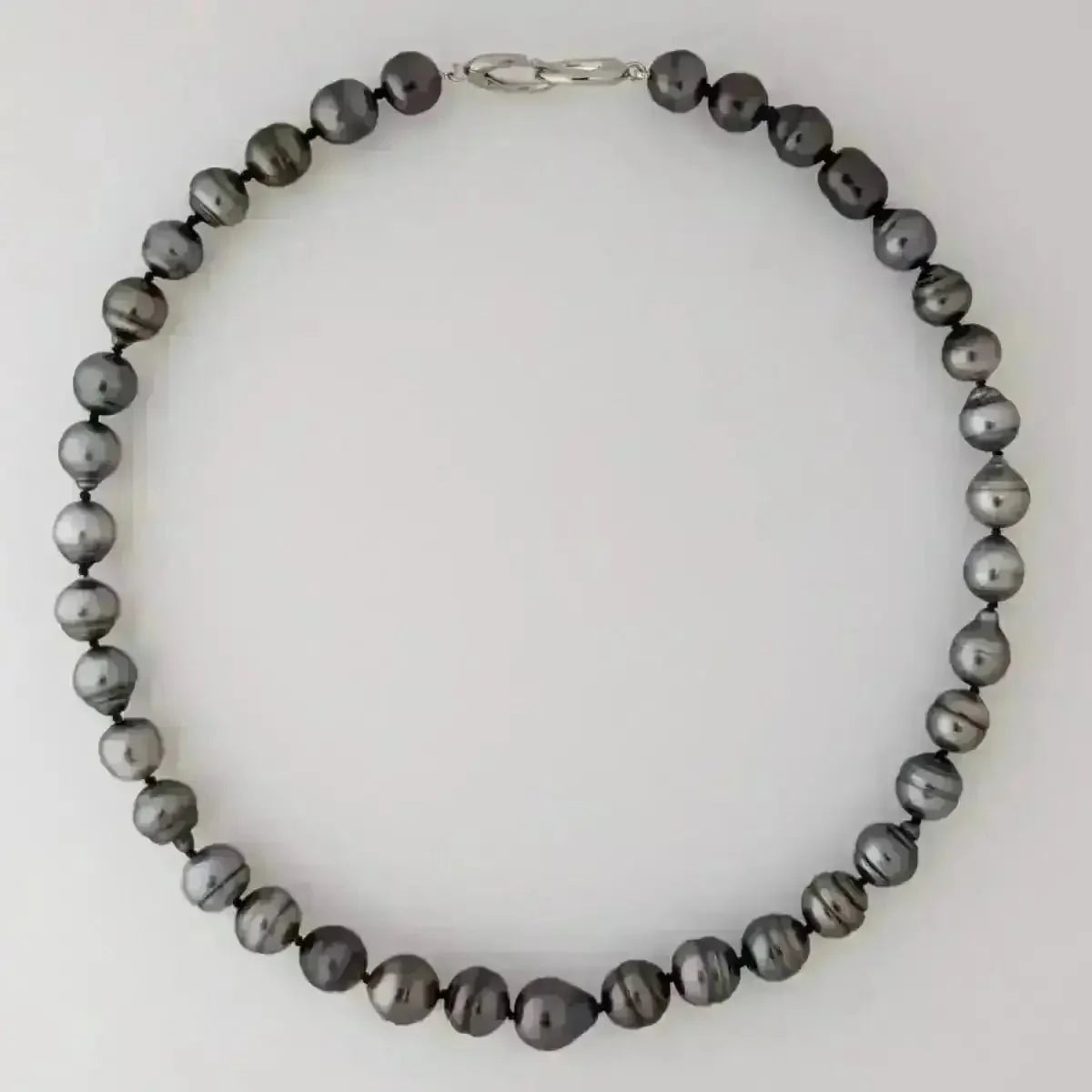 9 - 11mm Circled Tahitian Pearl Necklace - Marina Korneev