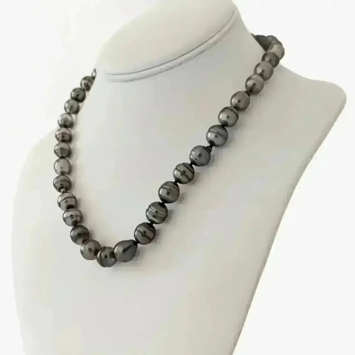 9 - 11mm Circled Tahitian Pearl Necklace - Marina Korneev