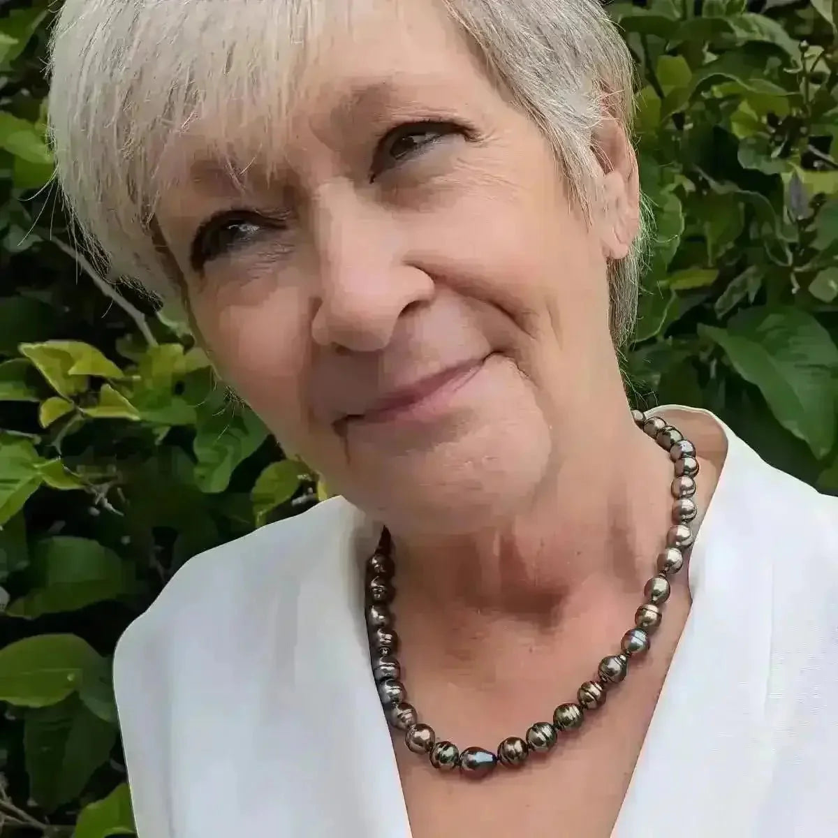 9 - 11mm Circled Tahitian Pearl Necklace - Marina Korneev