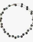 9 - 11mm EXCEPTIONAL Round Tahitian Pearl Station Long Necklace - Marina Korneev