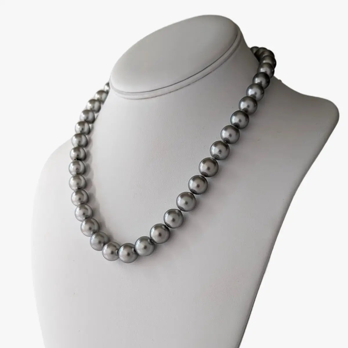 9-11mm EXCEPTIONAL! Silver Tahitian Pearl Necklace - Marina Korneev Fine Pearls