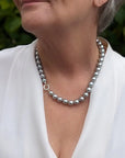 9-11mm EXCEPTIONAL! Silver Tahitian Pearl Necklace - Marina Korneev Fine Pearls