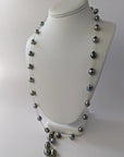 9-11mm Semi-Baroque Tahitian Pearl Station Long Necklace - Marina Korneev Fine Pearls