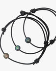 Tahitian Pearl and Leather Cord Adjustable Bracelet - Marina Korneev Fine Pearls