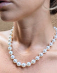 9 - 11mm White South Sea Pearl Necklace - Marina Korneev