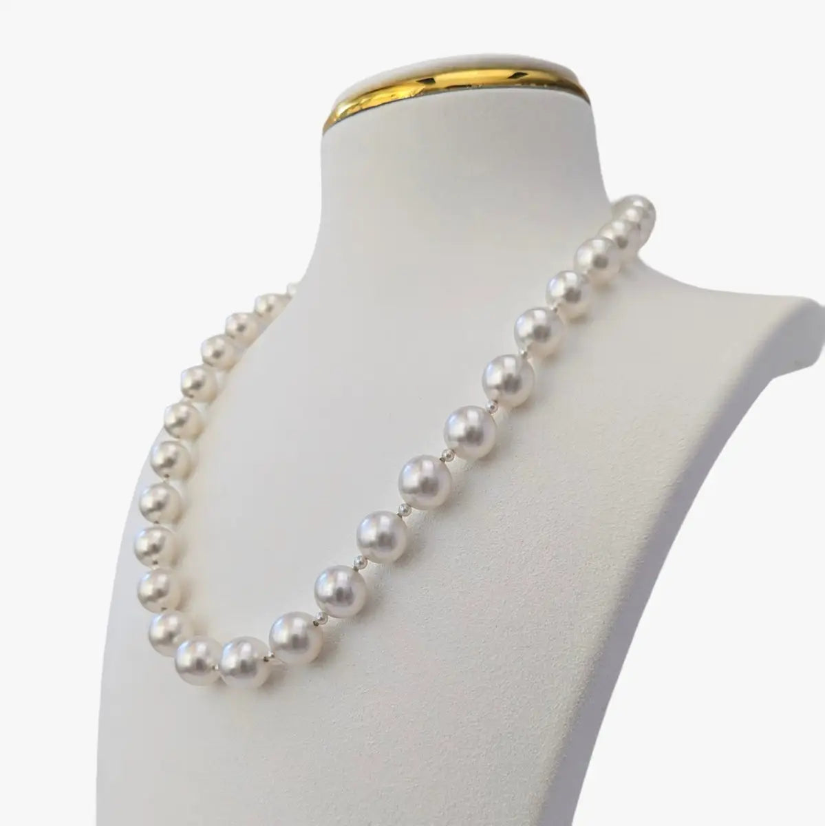 9 - 11mm White South Sea Pearl Necklace - Marina Korneev