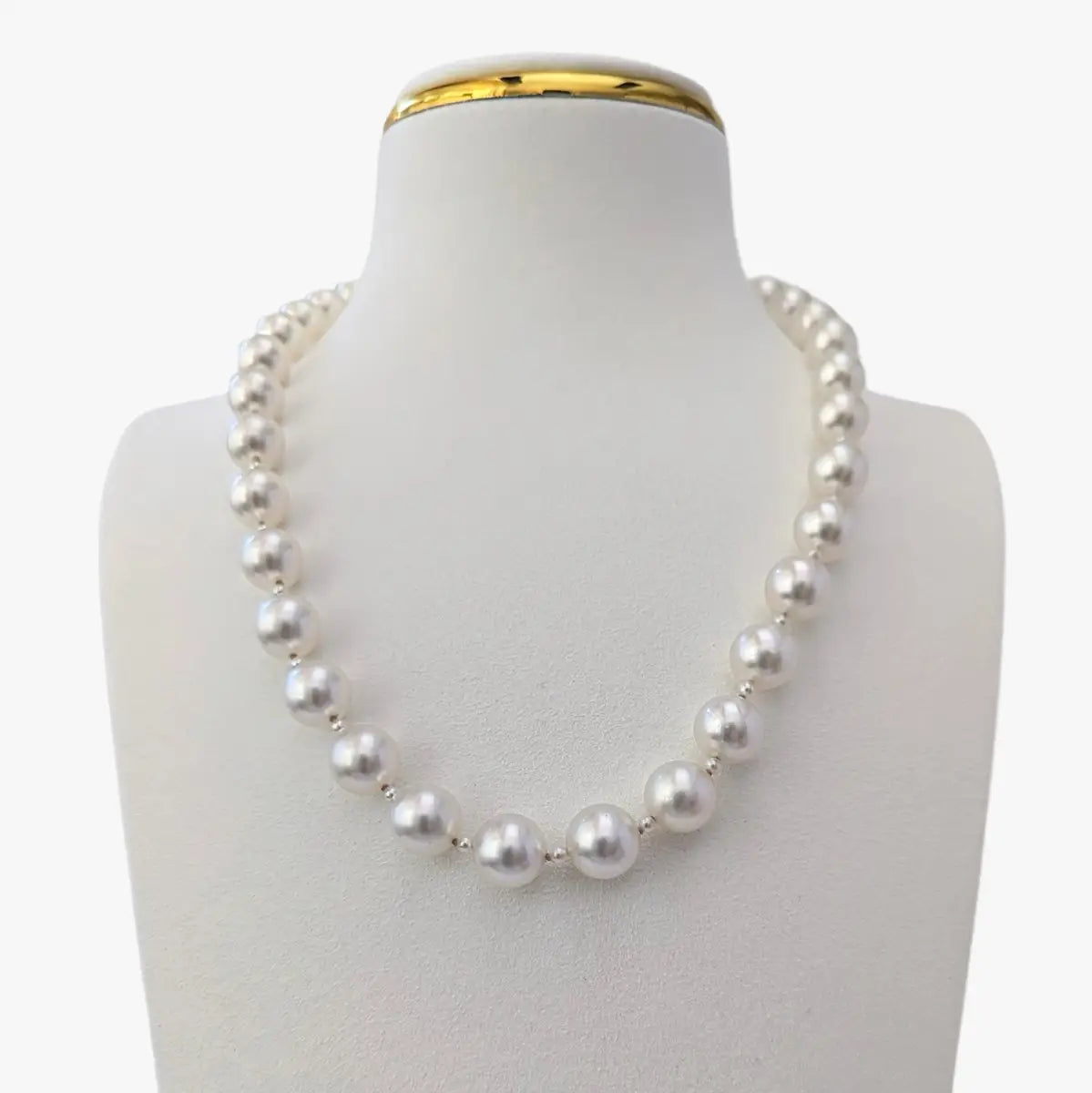 9 - 11mm White South Sea Pearl Necklace - Marina Korneev