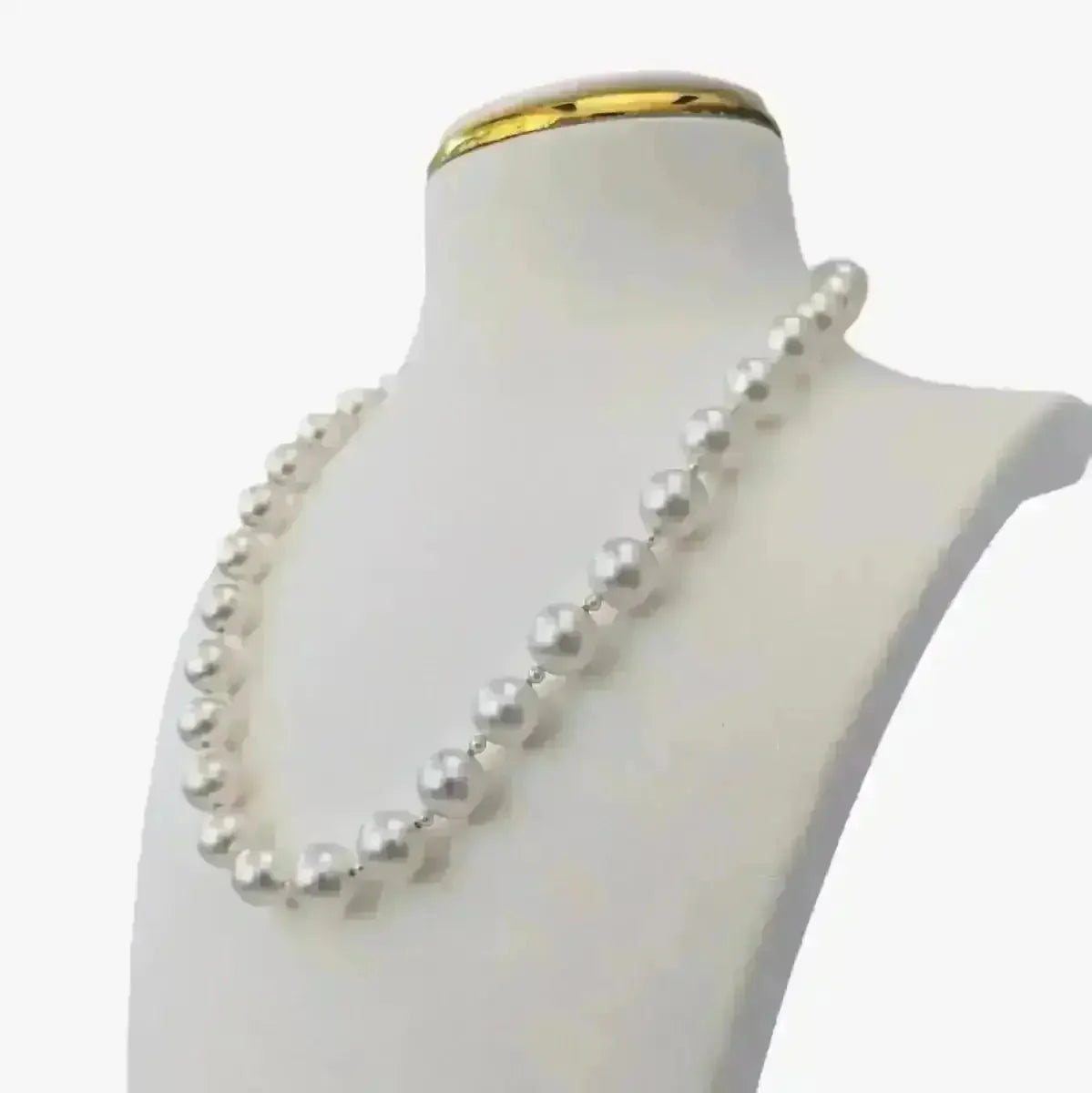 9 - 11mm White South Sea Pearl Necklace - Marina Korneev
