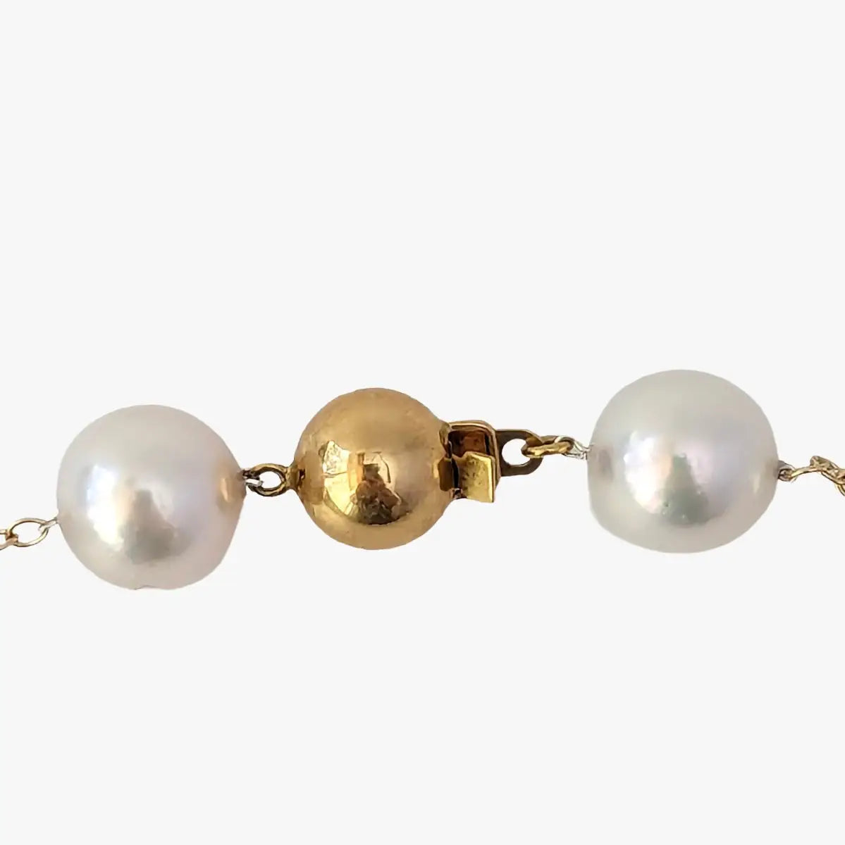 9-13mm Ombre Akoya and Golden South Sea Pearl Station Necklace - Marina Korneev FP