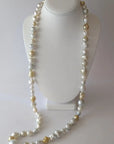 Harvest Strand: 9-19mm White & Golden South Sea Pearl Necklace - Marina Korneev Fine Pearls