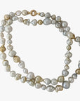 Harvest Strand: 9-19mm White & Golden South Sea Pearl Necklace - Marina Korneev Fine Pearls