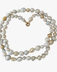 Harvest Strand: 9-19mm White & Golden South Sea Pearl Necklace - Marina Korneev Fine Pearls