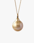 11-12mm Baroque Golden South Sea Pearl Pendant - Marina Korneev FP