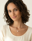 Japanese Akoya Pearl Solitaire Chain Necklace Elegant Necklaces by Marina Korneev