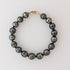 9-10mm Wonderful Peacock Circled Tahitian Pearl Bracelet - Marina Korneev