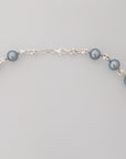 7.5-8.0mm Wire Wrap Dyed Akoya Pearl Necklace