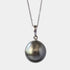 11-12mm Semi Round Tahitian Pearl Pendant - Marina Korneev