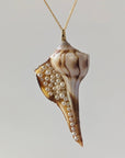 2.0 - 2.2mm Seed Freshwater Pearl and Shell Pendant Elegant Pendants by Marina Korneev