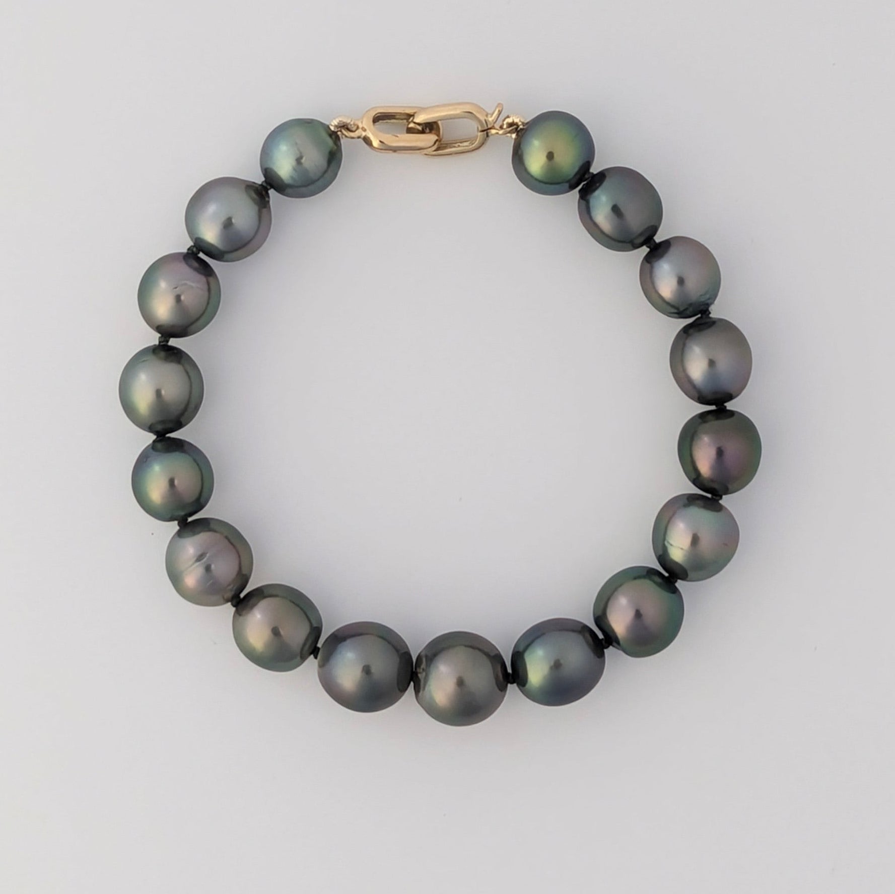 8-9mm Peacock Drops Tahitian Pearl Bracelet - Marina Korneev