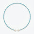 Tiny Arizona Turquoise Bead Add-a-Clasp Necklace, frontal view