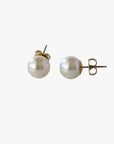 8.5-9.0mm White Akoya Pearl Stud Earrings - Marina Korneev FP