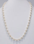 Akoya Pearl Station Necklace with 14K Yellow Gold Marina Pearls