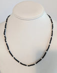 Baby Akoya Pearl with Black Spinel Necklace Marina Pearls