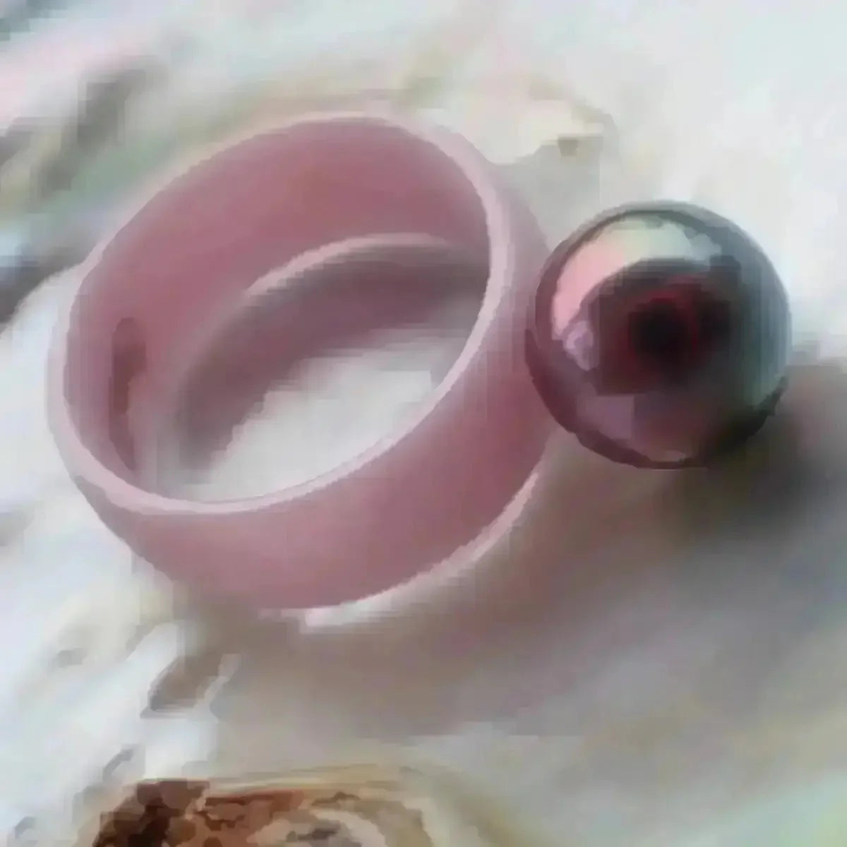 Bespoke Pearl and Ceramic Ring - Marina Korneev