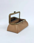 Camel Brown Handmade Genuine Leather Travel Bag - Cosmetic Bag