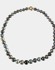 CANDY COLORS! Tahitian Pearl Necklace with 18K Yellow Gold Clasp Marina Pearls