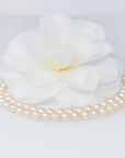 Classic Long Akoya Pearl Necklace Mikimoto 14K Yellow Gold Clasp Marina Pearls