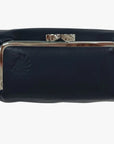 Dark Navy Genuine Leather Travel Bag - Marina Korneev