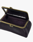 Dark Prune Genuine Leather Travel Bag - Marina Korneev