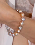 Edison Freshwater Pearl Bracelet with Silver Charm Marina Pearls