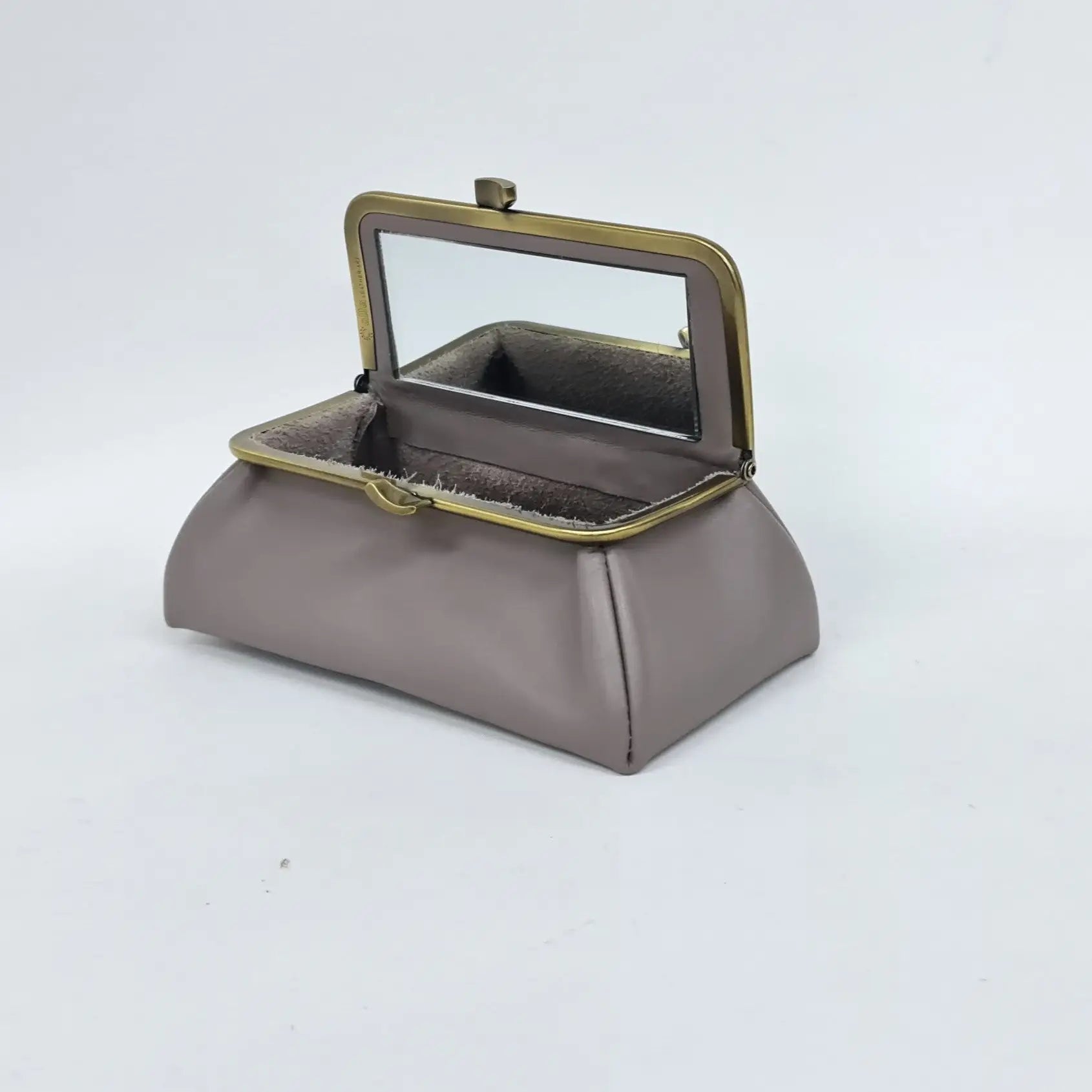 Elephant Gray Handmade Genuine Leather Travel Bag