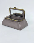 Elephant Gray Handmade Genuine Leather Travel Bag - Cosmetic Bag