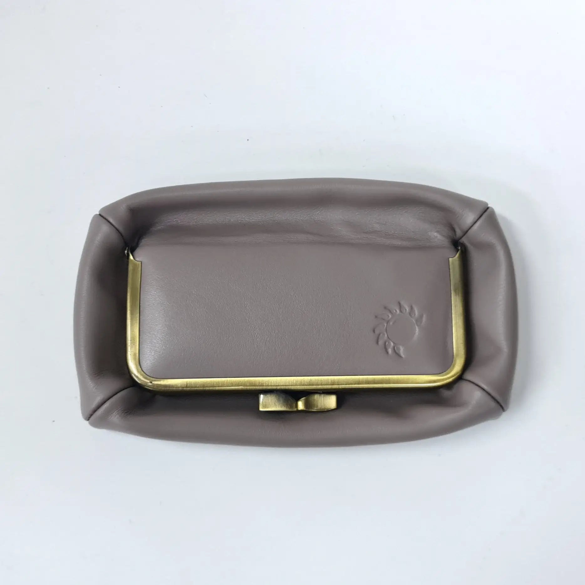 Elephant Gray Handmade Genuine Leather Travel Bag - Cosmetic Bag