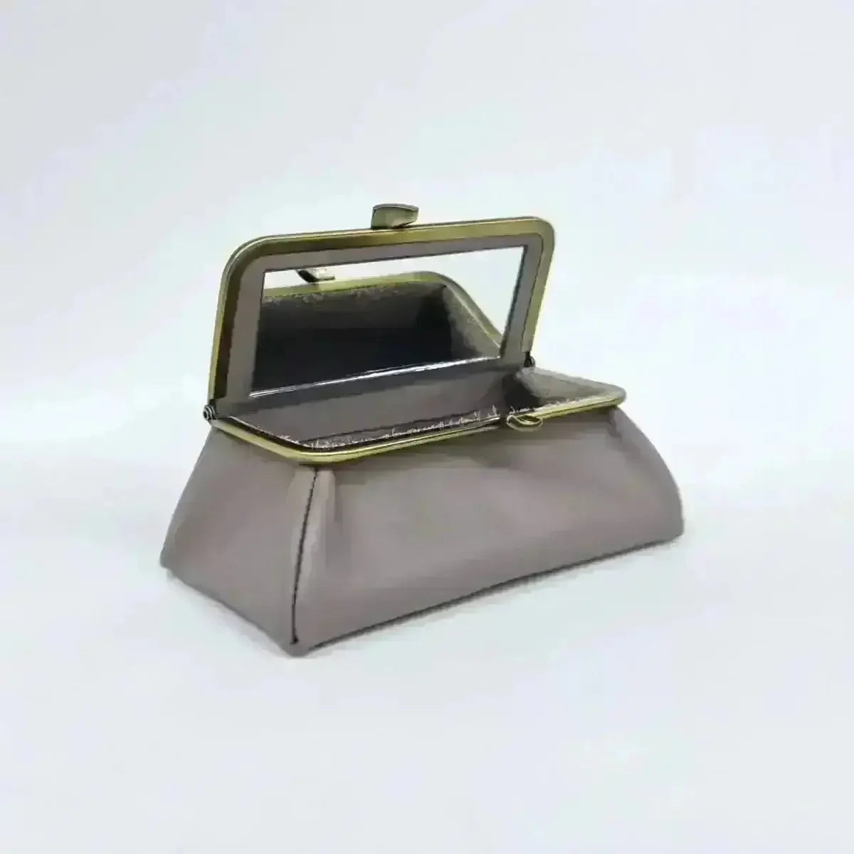 Elephant Gray Handmade Genuine Leather Travel Bag - Marina Korneev