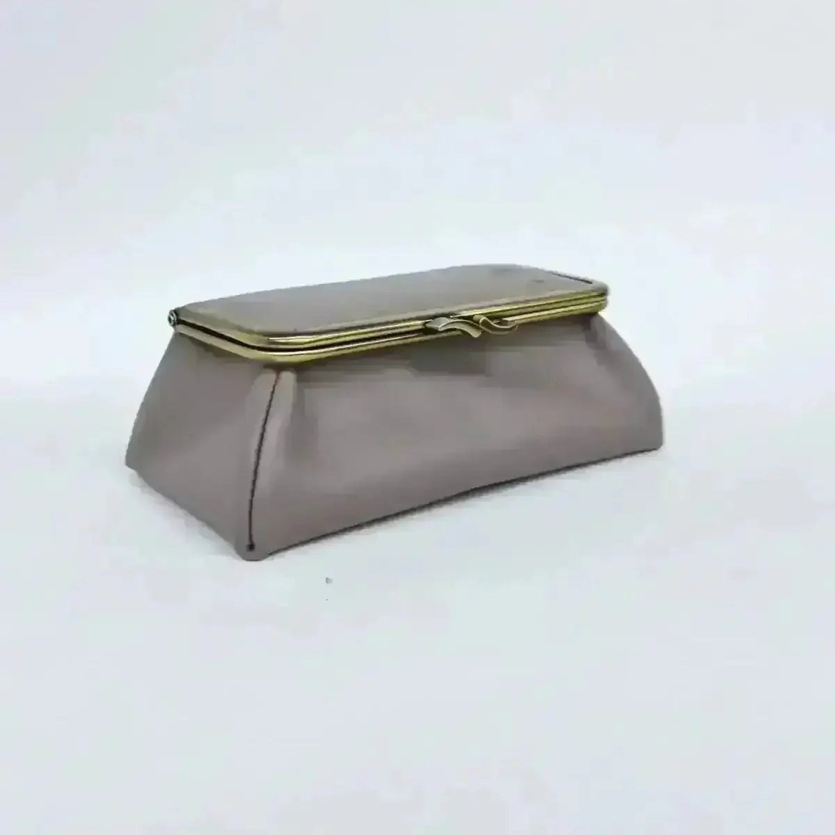 Elephant Gray Handmade Genuine Leather Travel Bag - Marina Korneev