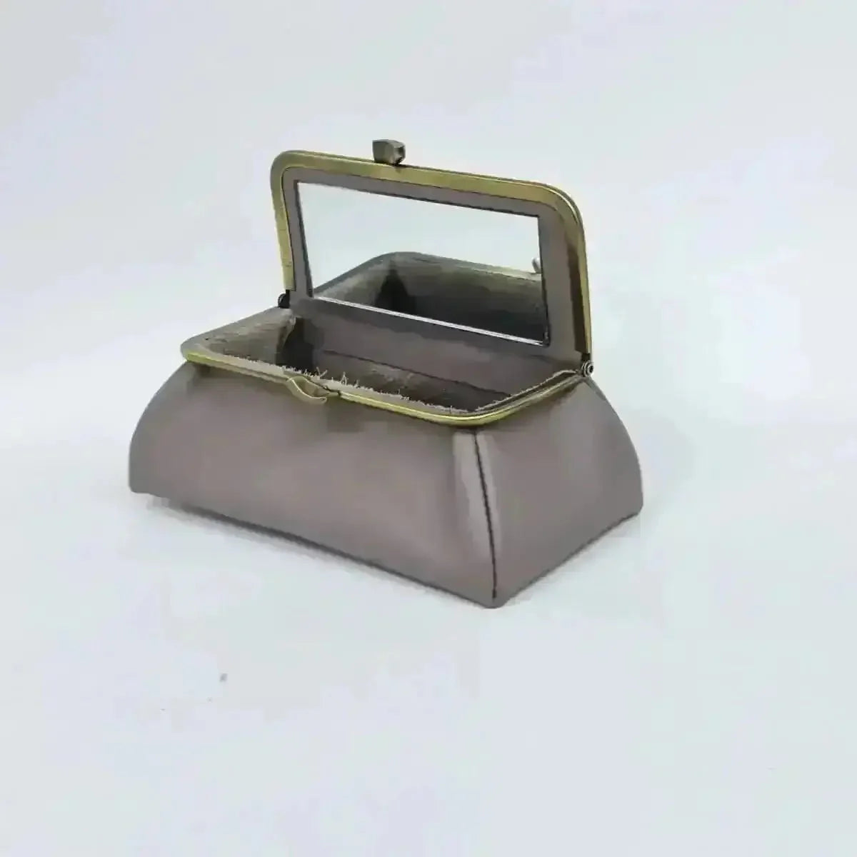 Elephant Gray Handmade Genuine Leather Travel Bag - Marina Korneev