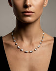 6-7mm Tahitian Keshi Pearl Station Necklace