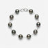 9-10mm Tahitian Pearl Station Tin Cup Chain Bracelet - Marina Korneev