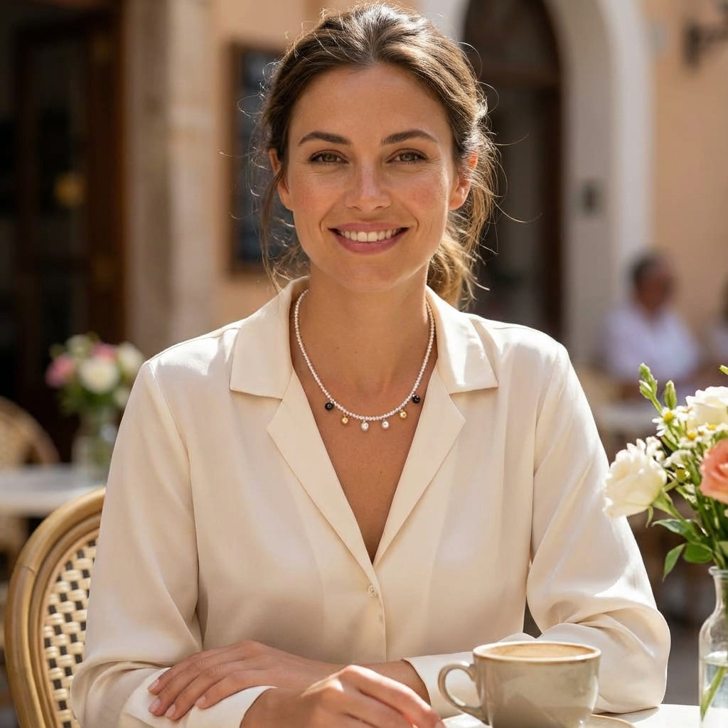 7.0-7.5mm Akoya Charms Pearl Necklace - Marina Korneev