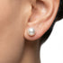7.5 - 8.0mm White Akoya Pearl Stud Earrings Elegant Earrings by Marina Korneev