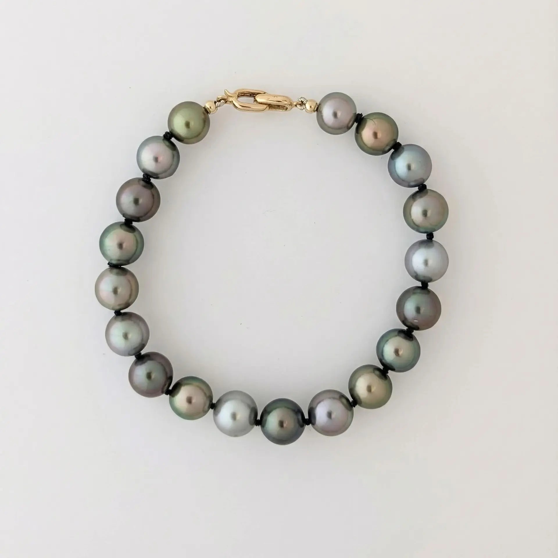 9-10mm Peacock Mix Tahitian Pearl Bracelet - Marina Korneev