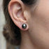 9-10mm Green Tahitian Pearl Stud Earrings - Marina Korneev