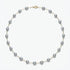 7.5 - 8.5mm Blue Baroque Akoya Pearl Station Necklace Elegant Strands by Marina Korneev