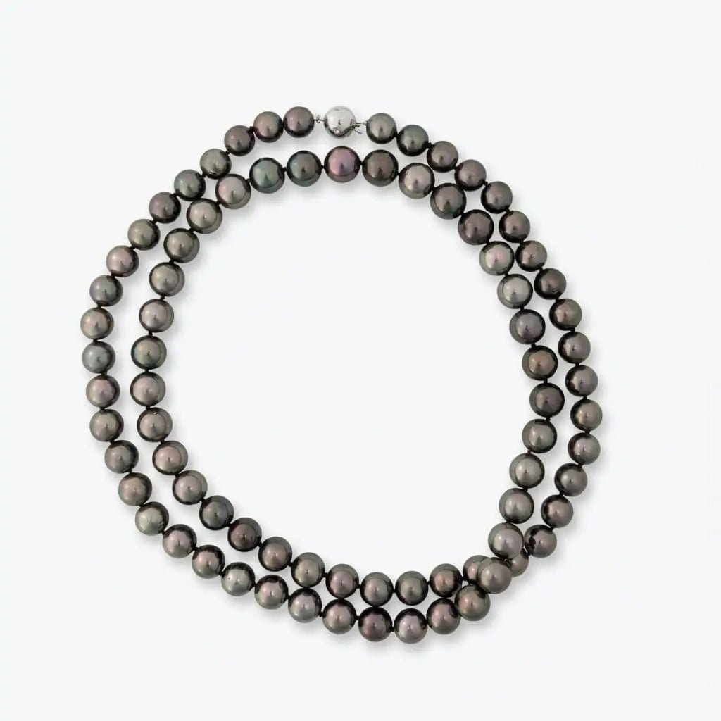 10 - 12mm Tahitian Pearl Long Necklace Rope - Marina Korneev