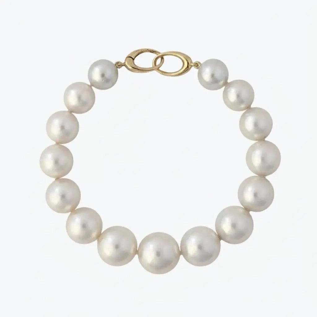 12 - 14mm White South Sea Pearl Bracelet - Marina Korneev