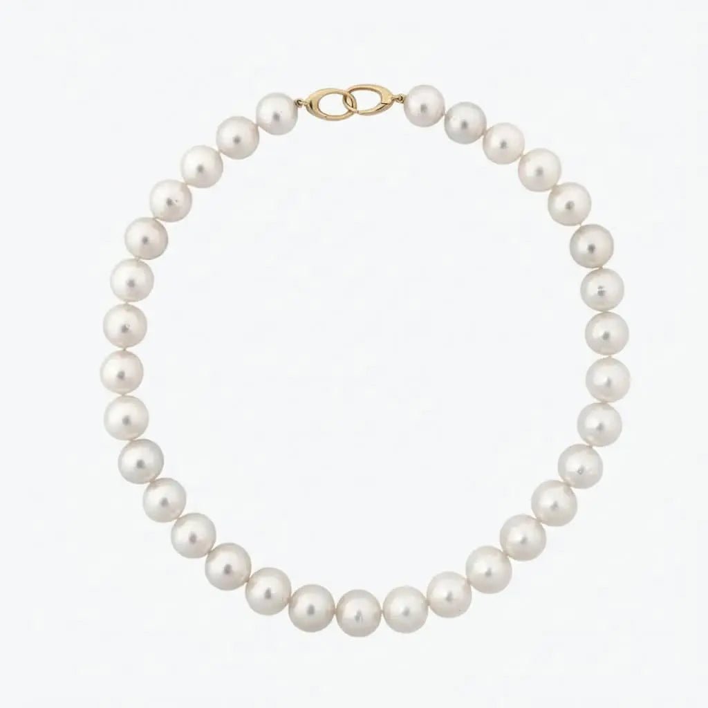 11 - 13mm White South Sea Pearl Necklace - Marina Korneev